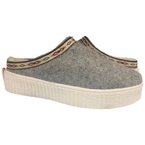 RELIGIOUS COMFORT Platform Wool Clogs Fur Lined Size 8 NEW